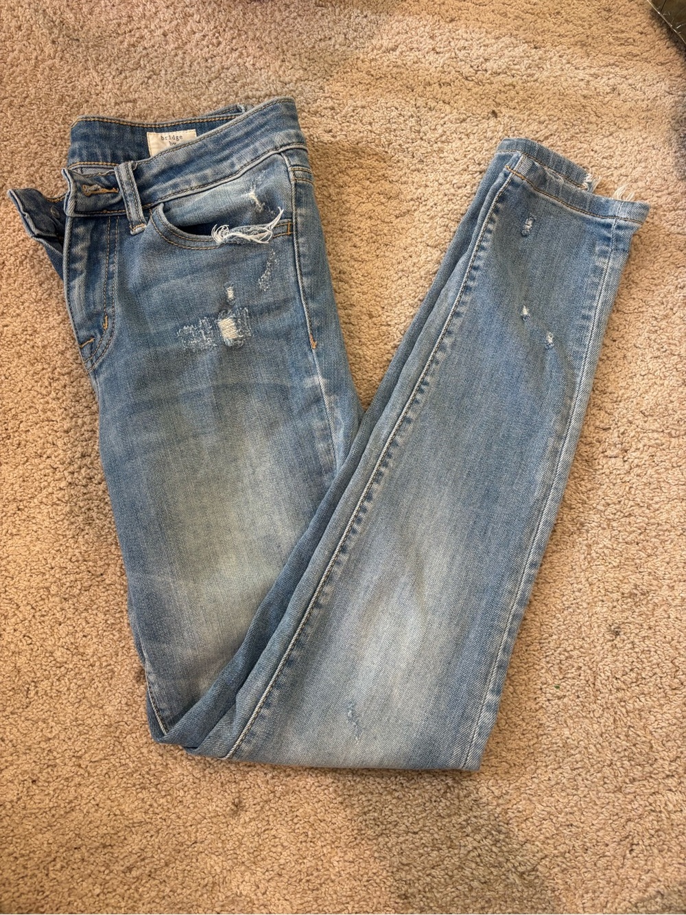 Bridge by gly mid rise ankle skinny jeans